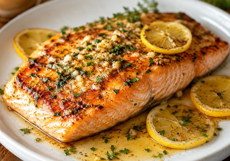 Garlic Butter Baked Salmon Recipe