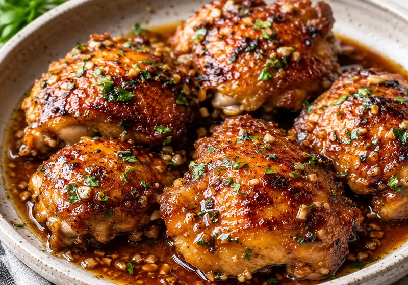 Honey Garlic Chicken Thighs